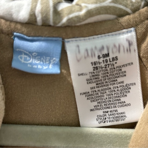 Vintage Disney Tigger & Roo Embroidered Baby Snowsuit 6-9 Months - Picture 3 of 5